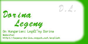 dorina legeny business card